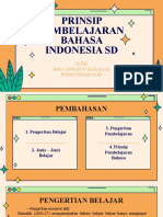Prinsip Pembelajaran Bahasa Indonesia SD