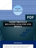 Assignment On Needs Triangle Relating Analysis and Design