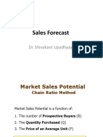 Sales Forecast: Dr. Shivakant Upadhyaya