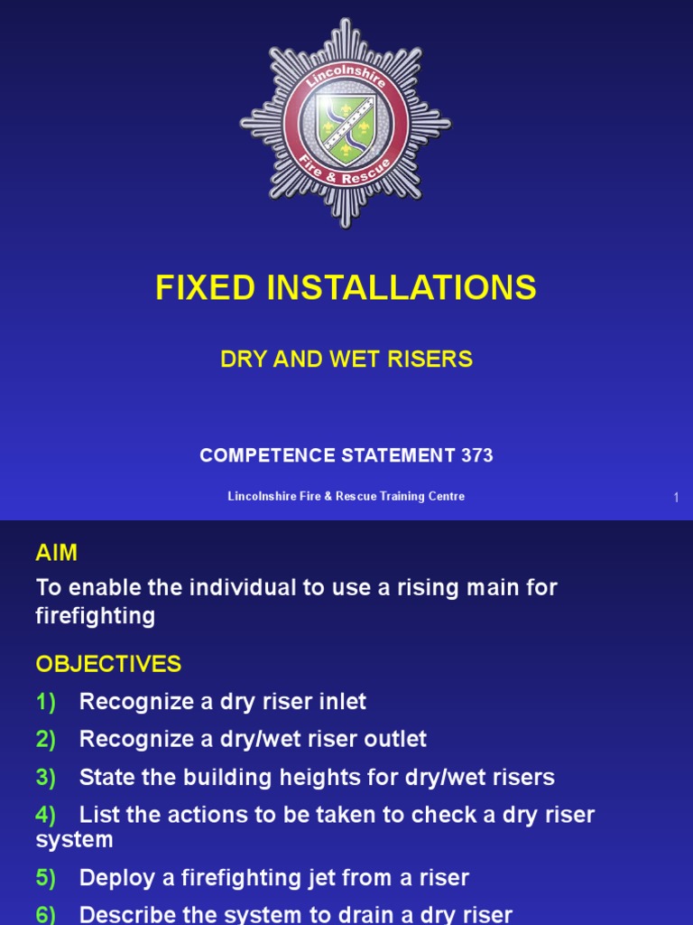 Understanding Dry and Wet Risers A Comprehensive Guide to Fixed