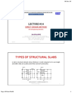 Types of Structural Slabs: Direct Design Method