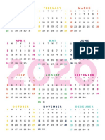 2020-2021 Monthly Planner Calendar