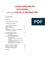 John Hattie, LA POLÍTICA DE LA DISTRACCIÓN