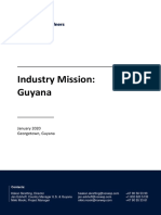 Programme Industry Mission To Guyana 2020