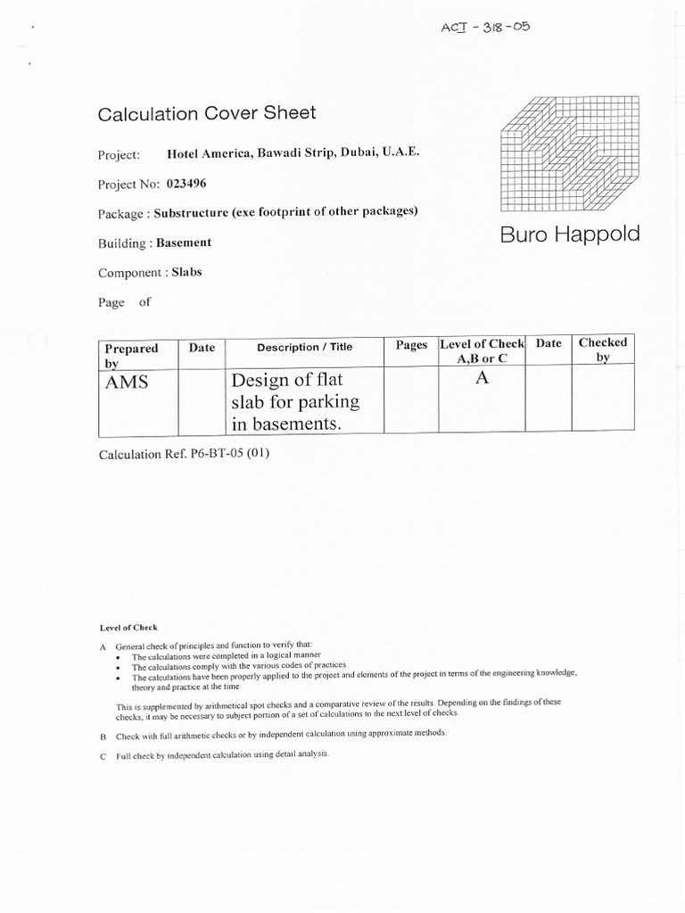 Design of Flat Slab - American Code PDF | PDF