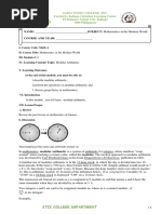 NAME: - SUBJECT: Mathematics in The Modern World COURSE AND YEAR