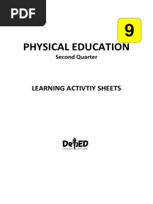 Grade 9 Q2 PE LAS PDF
