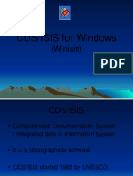 CDS/ISIS For Windows: (Winisis)