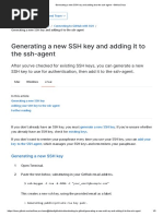 Generating A New SSH Key and Adding It To The Ssh-Agent - GitHub Docs