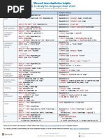 SQL To Analytics Language Cheat Sheet