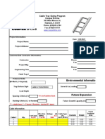 Instructions: Cable Tray Sizing Program Cooper B-Line