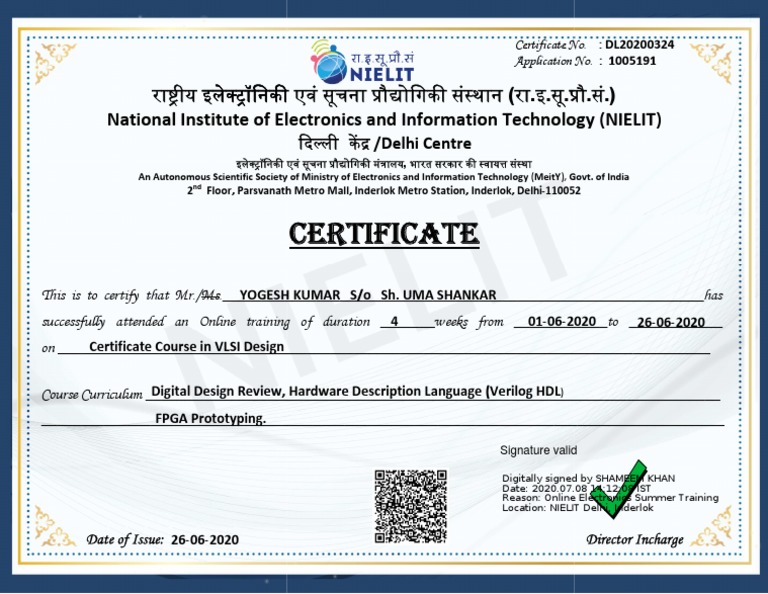 Vlsi Design Nielit PDF Hardware Description Language Electronic
