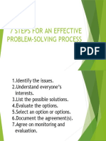 7 STEPS FOR AN EFFECTIVE PROBLEM-SOLVING PROCESS