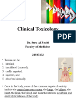 Clinical Toxicology: Dr. Sura Al Zoubi Faculty of Medicine 31503203