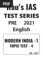 Rau's IAS Modern India - 2021