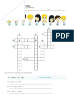 Ficha de Revisões: 1. Complete The Crossword