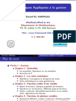 Cours 1 Mathématiques Appliquées À La Gestion S1 2020-2021