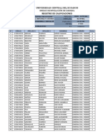 Universidad Central Del Ecuador: Registro de Calificaciones