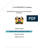 Nakuru County Fiscal Strategy Paper