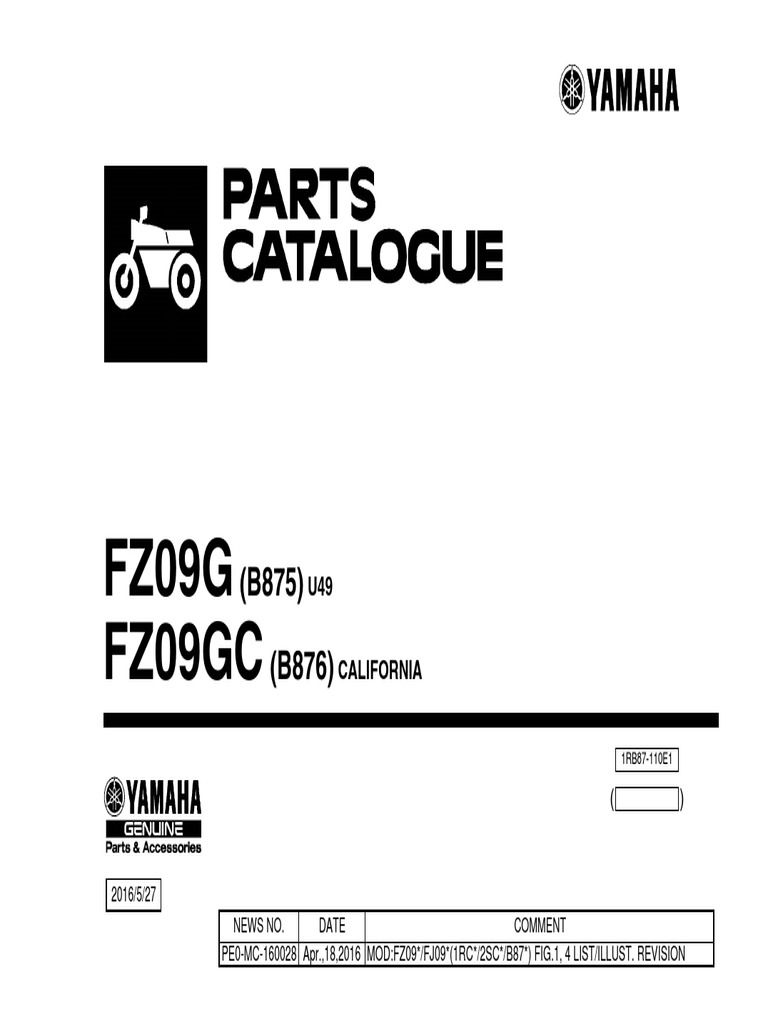 FZ09 2016 | PDF | Engine Technology | Screw