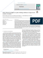 Finite Element Investigation On Plate Buckling Coefficients of Tapered Steel Members Web Plates