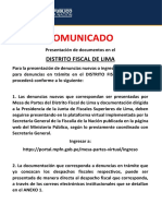 Directorio Fiscalía Lima Centro PDF