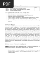 MODULE 4 - Standard Costing and Variance Analysis