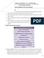 Module: 06 (Media of Mass Communication) 6.1 Mass Communication