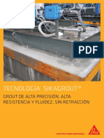 Tecnología SikAGrout. Grout de alta precisión, alta resistencia y fluidez, sin retracción.pdf