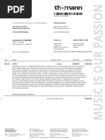 Invoice NR.: 51287588: Thomann GMBH, Hans-Thomann-Str. 1, D-96138 Burgebrach