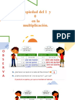 Propiedad de 1 y El 0 en La Multiplicación