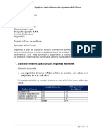 Modelo Carta de Gerencia de Auditoria (Narrativa)