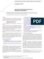 Glass Capillary Kinematic Viscometers: Standard Specifications and Operating Instructions For