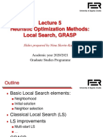 Lecture 5 - Local Search GRASP