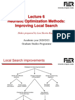 Lecture 6 - Improving Local Search