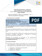 Guía de actividades y Rúbrica de evaluación - Unidades 1, 2 y 3 - Fase 5 - Presentar proyecto final, sustentación
