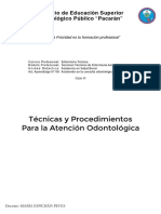 SBucal 20II S16 TécnicasProcedimientosAtenciónOdontológica PDF