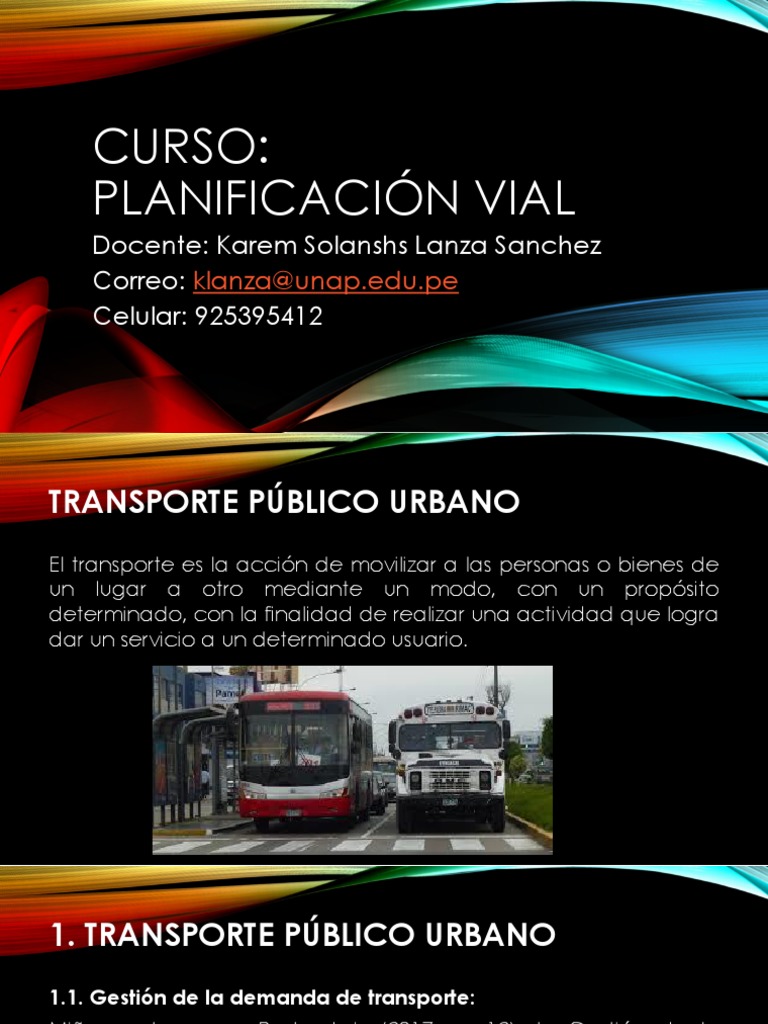 Gestión del Transporte Público Urbano | PDF | Transporte público | Autobús