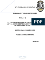 Curvas de operación y sistemas de regulación en turbinas de gas