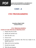 Unit - 8: CNC Programming