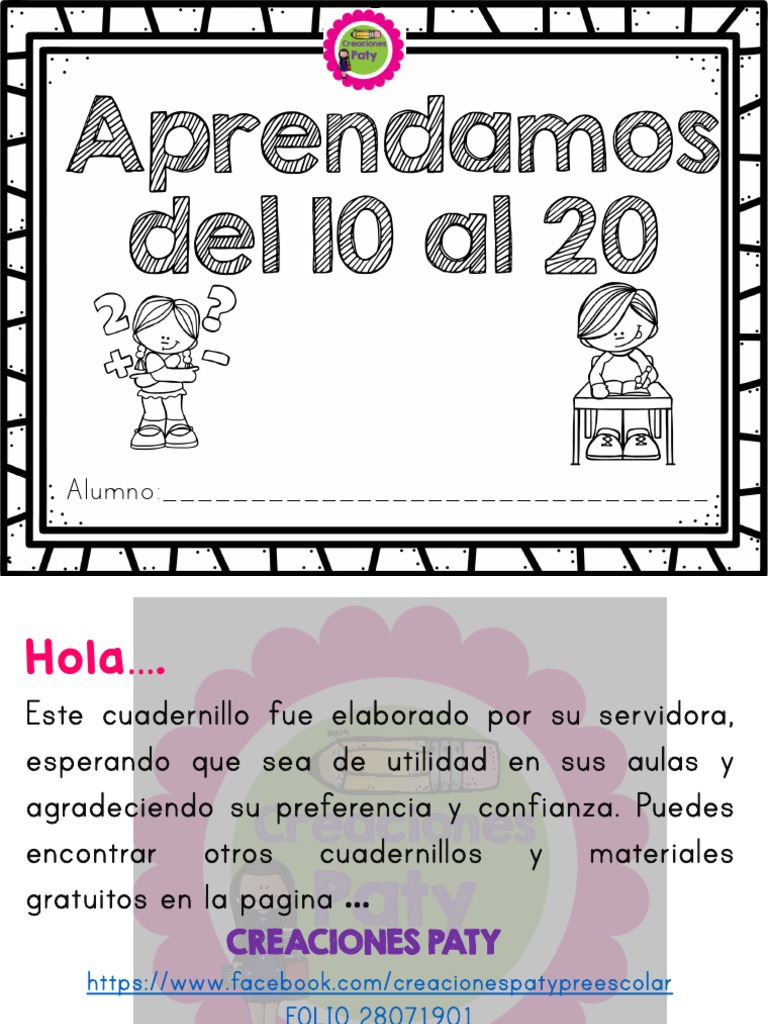 Actividades de Números del 10 al 20 | PDF | Ocio