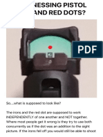 Co-Witnessing Pistol Sights and Red Dots