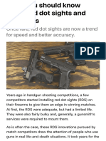 What You Should Know About Red Dot Sights