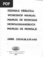 Jawa 350 Manual 638 639 And 640 Vehicle Technology Manufactured Goods