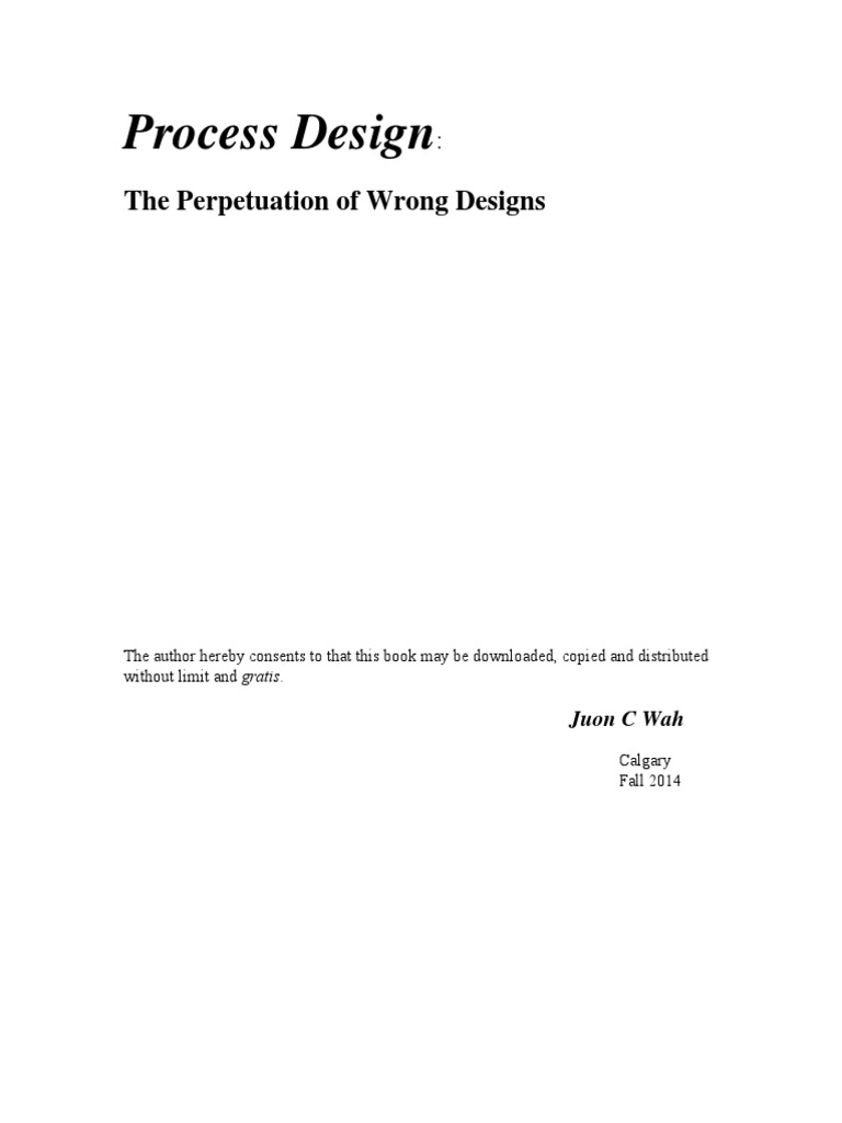 Process Design Juon Wah 2014 PDF | PDF | Heat Transfer | Vapor