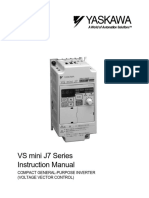 VS Mini J7 Series Instruction Manual: Compact General-Purpose Inverter (Voltage Vector Control)