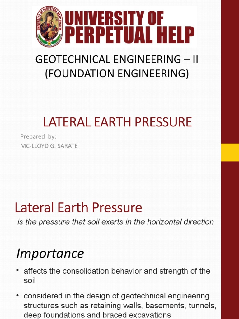 Lateral Earth Pressure Coefficients | PDF | Continuum Mechanics | Materials