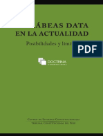 El Hábeas Data en La Actualidad - CEC - 2020 PDF