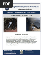 Arlington County Police Department Information Bulletin Re IEDs