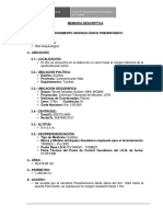 Memoria Descriptiva - WGS84 PDF